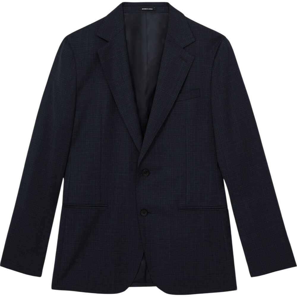 REISS HATCH Wool Blend Single Breasted Textured Blazer